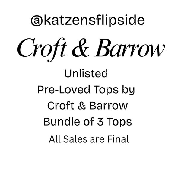 Unlisted Croft & Barrow Bundle of 3 Tops Pre~Loved - Picture 1 of 1